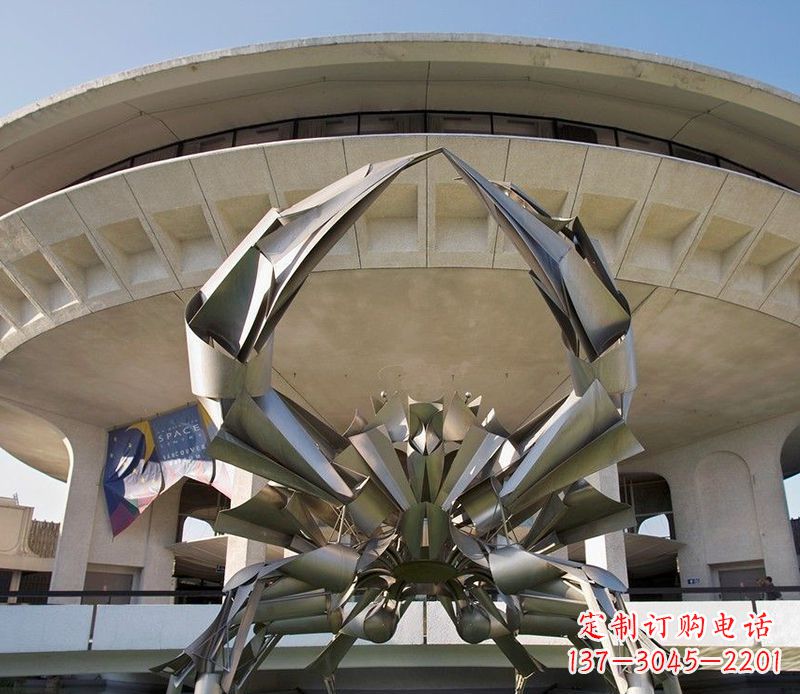 烟台不锈钢螃蟹雕塑美观耐候的户外装饰