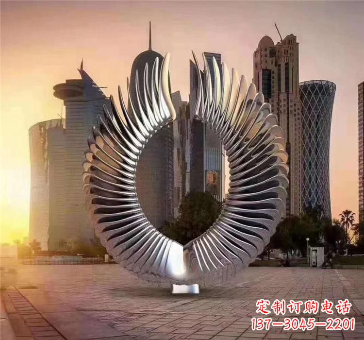 烟台不锈钢喷泉雕塑灵动的艺术美学