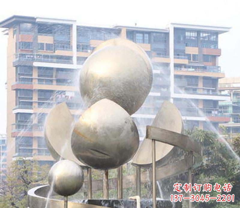 烟台不锈钢喷泉雕塑美丽与自然的完美结合