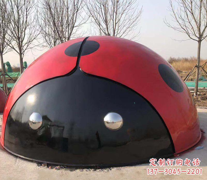烟台不锈钢瓢虫雕塑精致的艺术之美