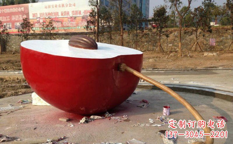 烟台不锈钢苹果雕塑艺术与实用的结合