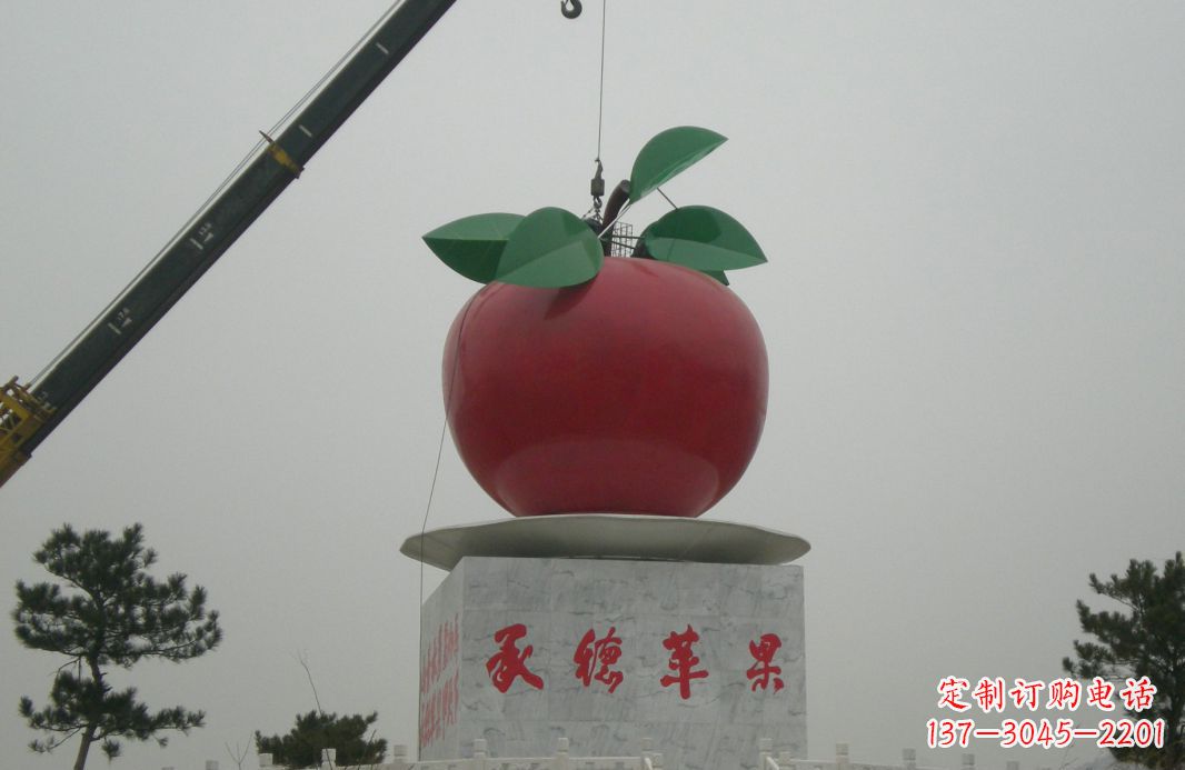 烟台不锈钢苹果雕塑精美绝伦的艺术杰作