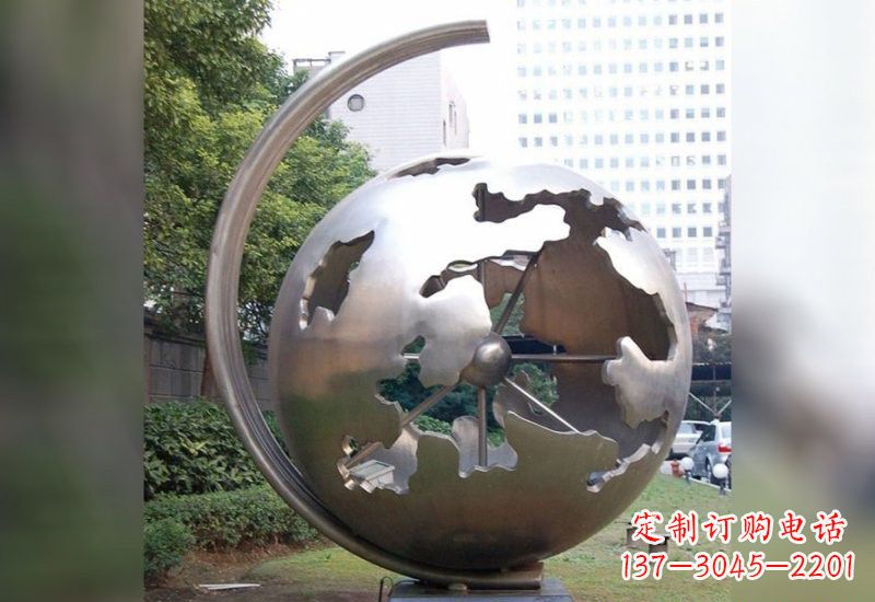 烟台不锈钢地球仪雕塑艺术与科学的结合
