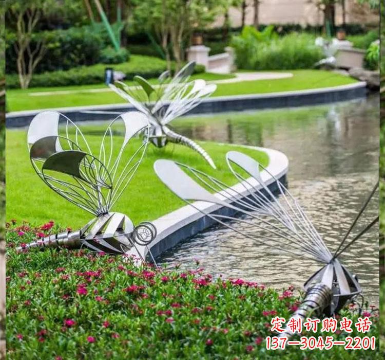 烟台不锈钢蜻蜓一件完美的动物雕塑