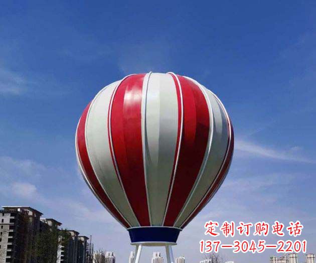 烟台不锈钢热气球雕塑给景观增添精彩