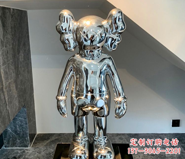 烟台精致的不锈钢机器人雕塑