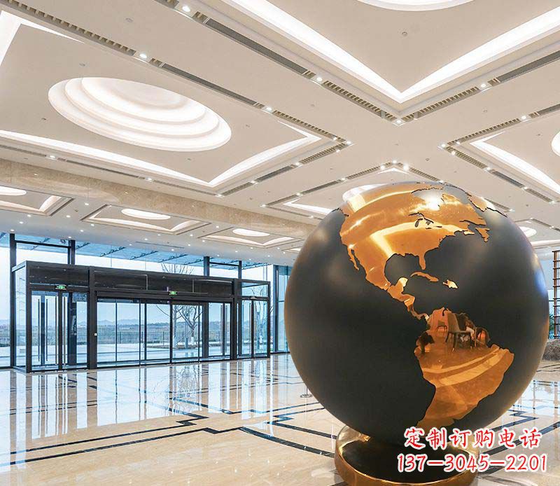 烟台不锈钢地球仪雕塑精美绝伦
