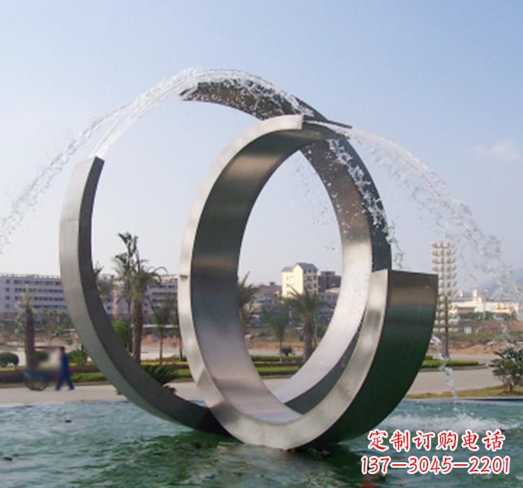 烟台不锈钢喷泉雕塑美轮美奂的水景装置