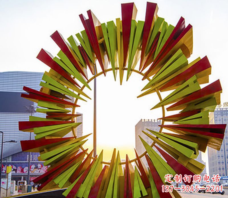 烟台不锈钢太阳花广场景观雕塑