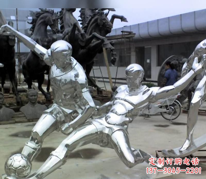 烟台足球运动雕塑