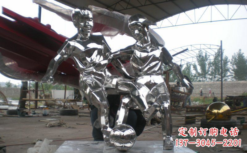 烟台不锈钢足球雕塑