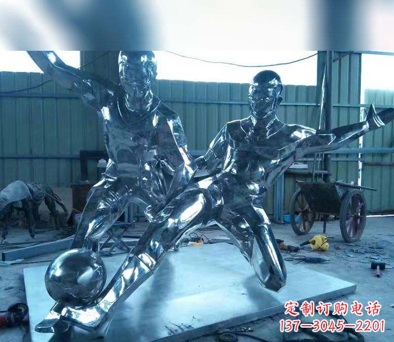 烟台不锈钢足球雕塑精美的足球景观