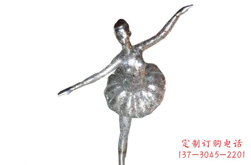 烟台不锈钢跳芭蕾的女孩雕塑