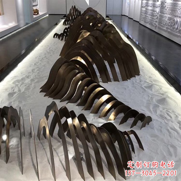 烟台不锈钢铁艺假山雕塑让自然风景回归