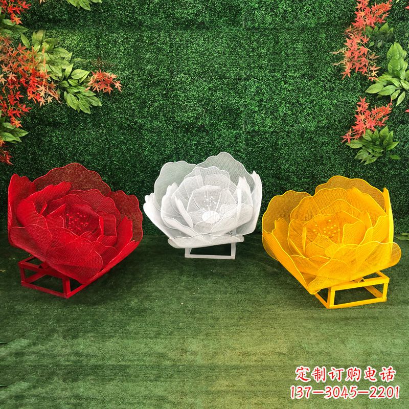 烟台不锈钢玫瑰雕塑精致的艺术品