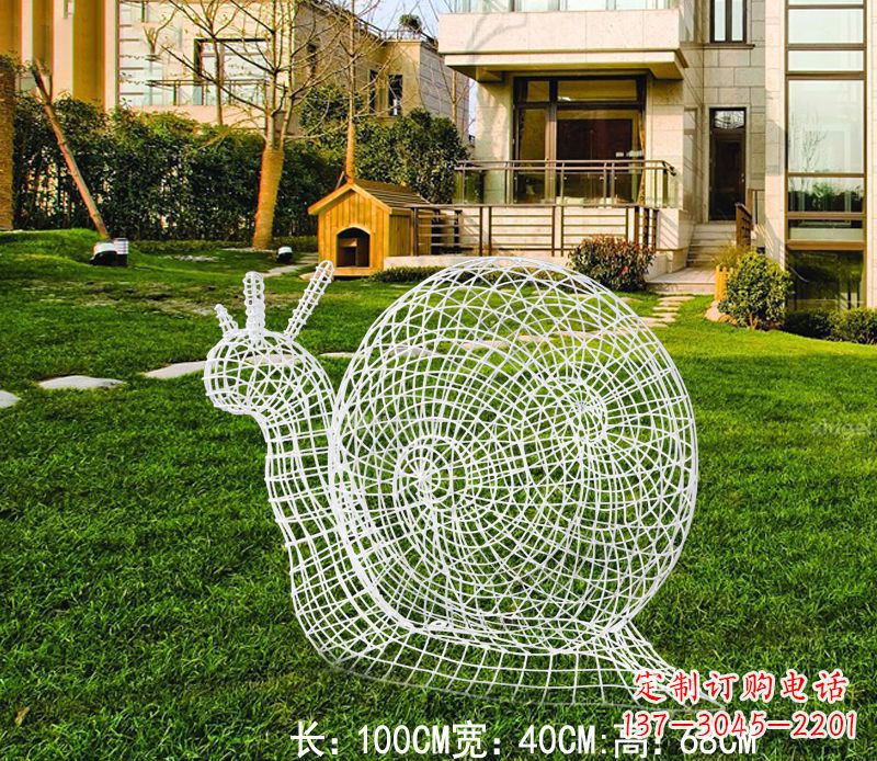 烟台不锈钢蜗牛雕塑进化的象征