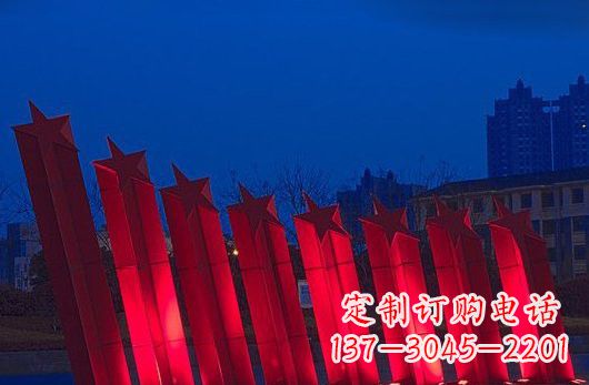 烟台不锈钢五角星雕塑铸就永恒之美