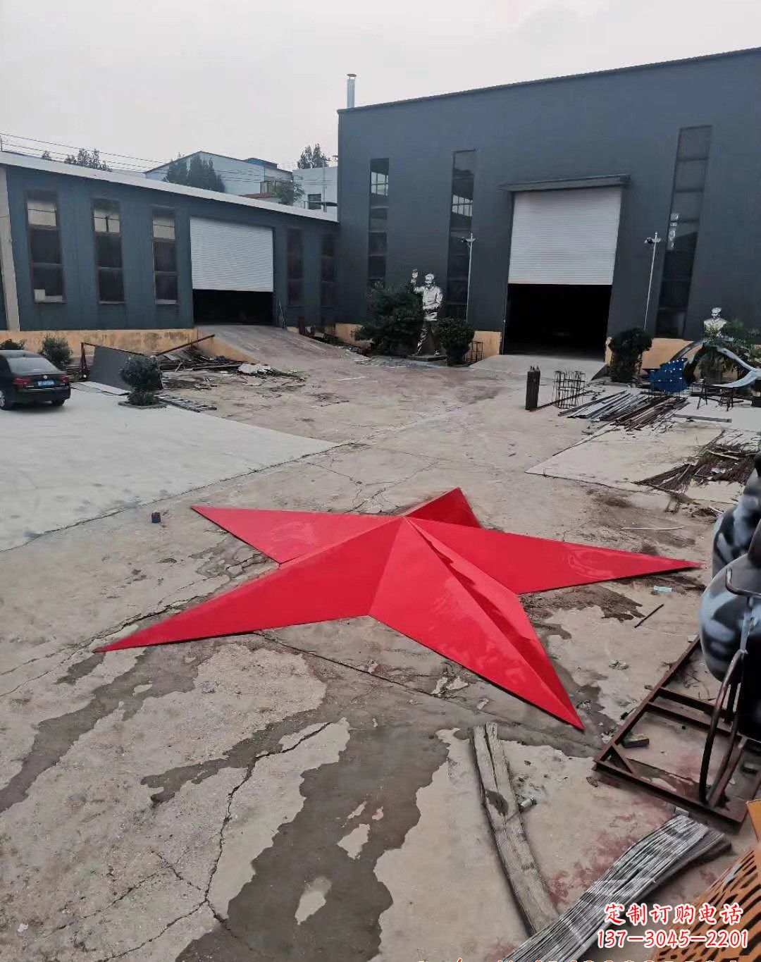 烟台五角星的魅力不锈钢景观雕塑
