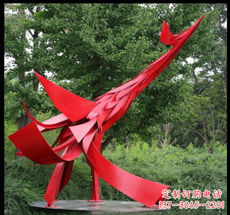 烟台不锈钢凤凰雕塑——美丽而神秘的象征