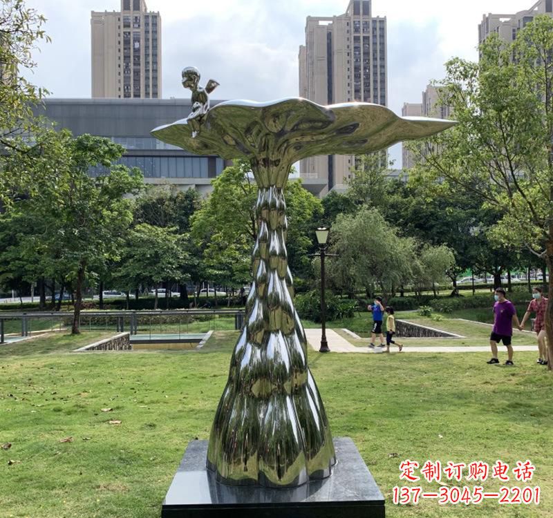 烟台不锈钢现代水滴雕塑美轮美奂的艺术精品