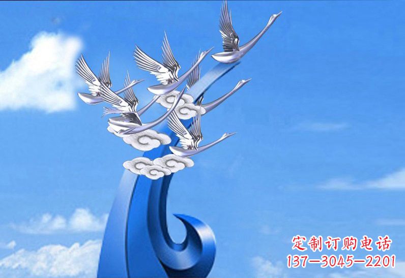 烟台不锈钢仙鹤美化环境