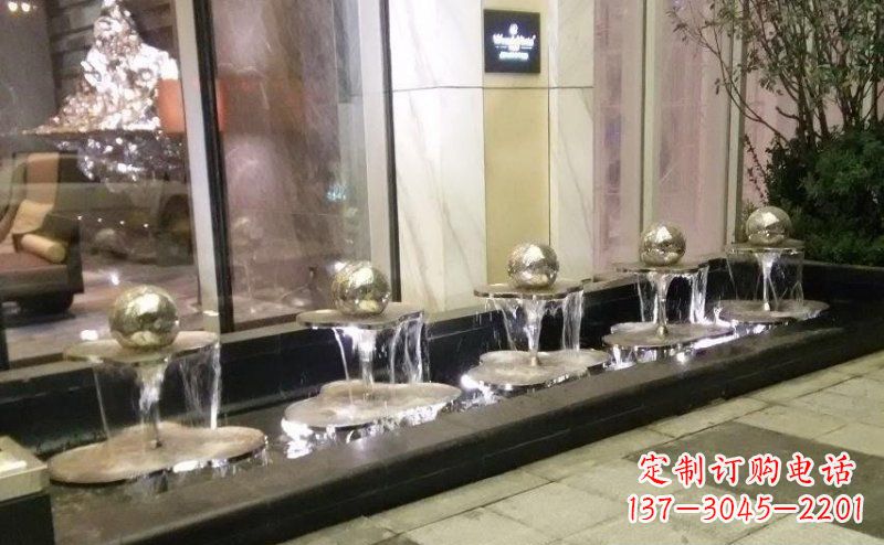 烟台不锈钢小喷泉雕塑美丽之灵