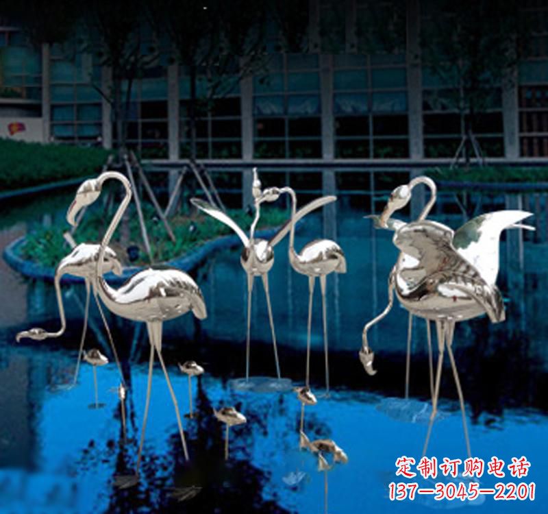 烟台不锈钢仙鹤雕塑汇聚自然之美