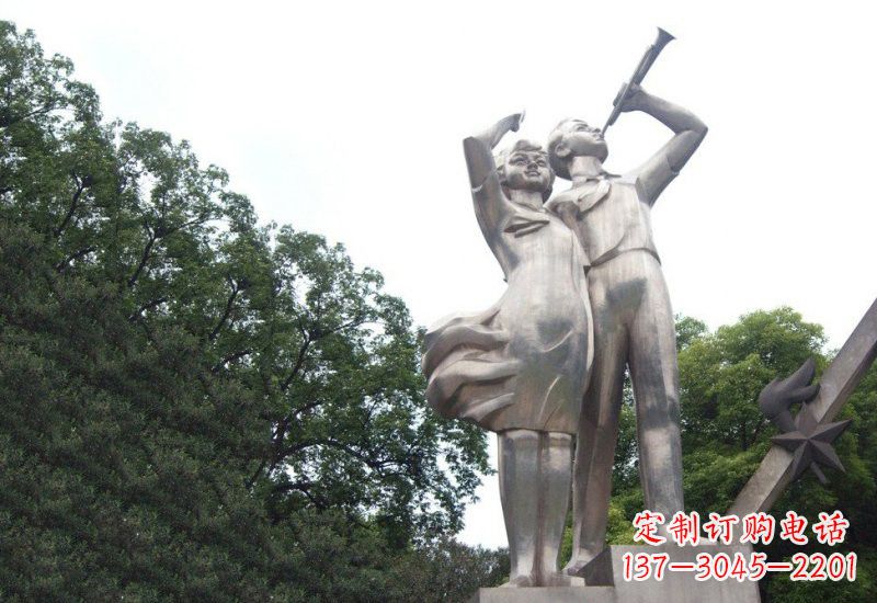 烟台不锈钢小学生雕塑缔造美丽校园新风貌