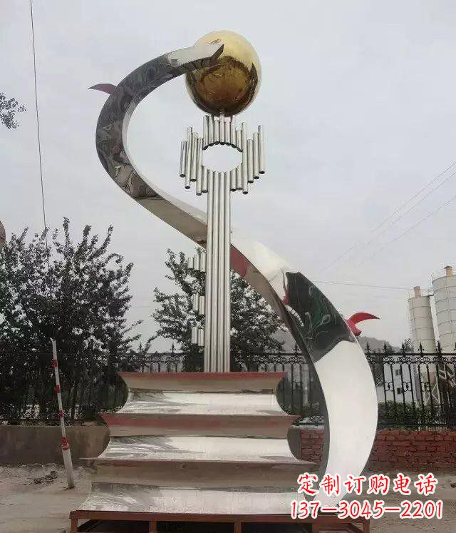 烟台书籍雕塑重新定义不锈钢校园
