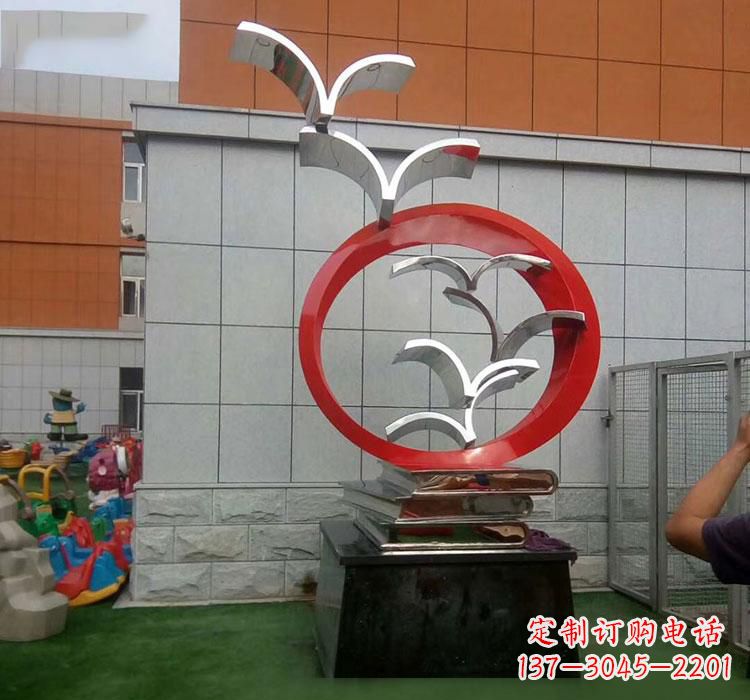 烟台不锈钢书籍雕塑校园的精美装饰