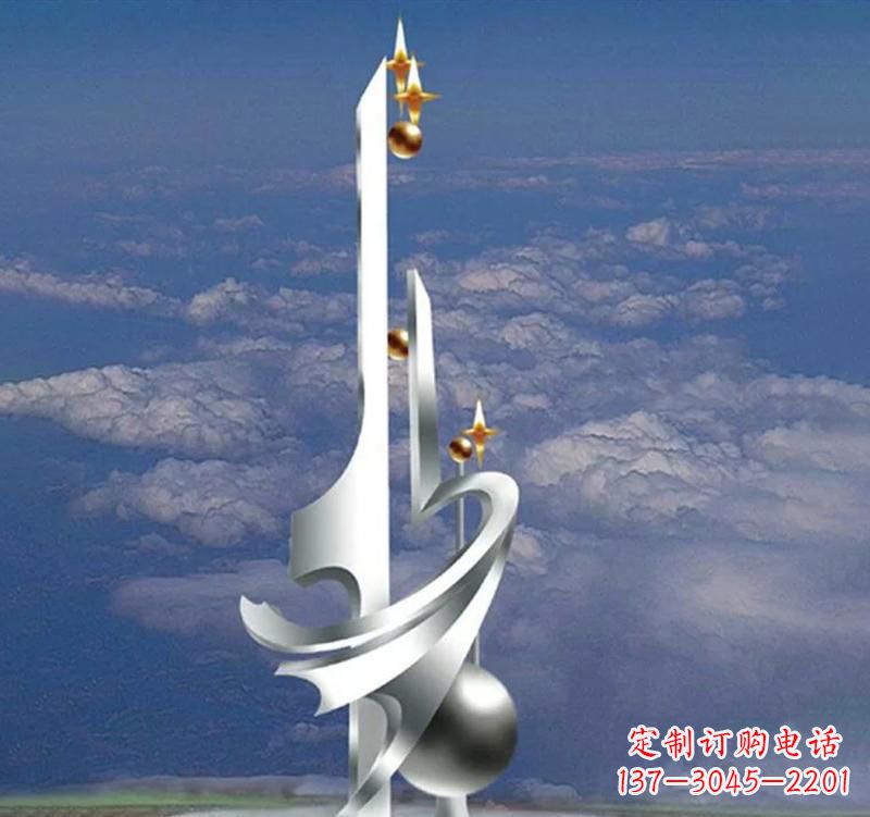 烟台不锈钢校园书本雕塑传承知识文化