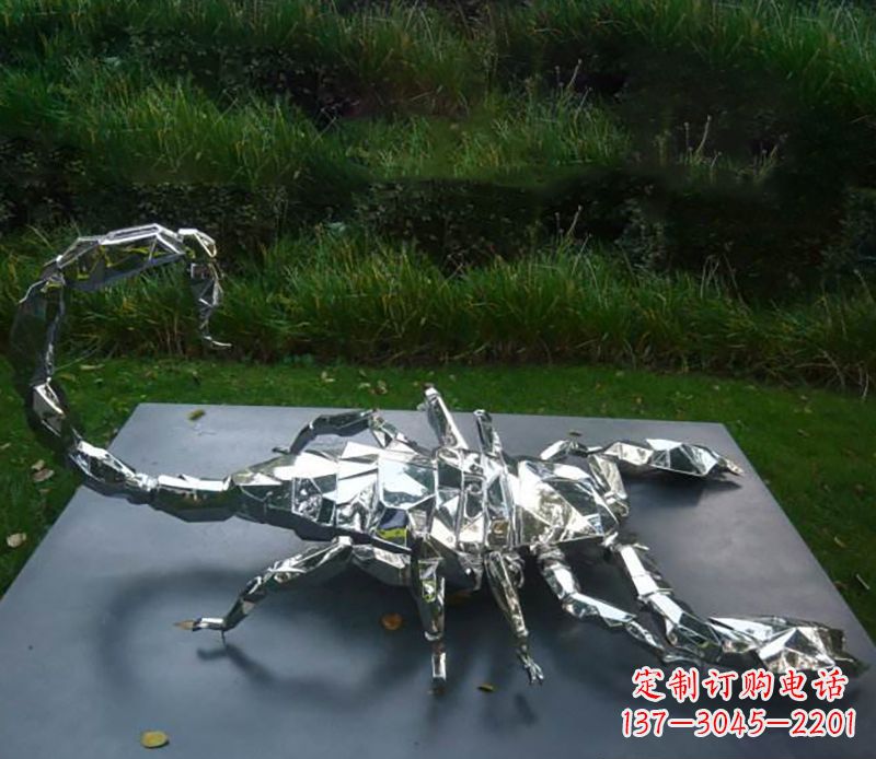 烟台不锈钢蝎子雕塑精致且充满魅力