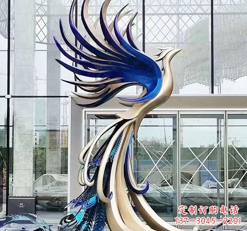 烟台不锈钢艺术凤凰雕塑——璀璨夺目的艺术之美