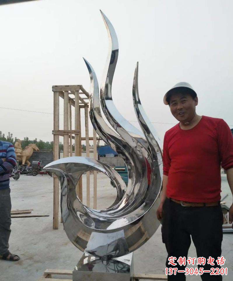 烟台不锈钢艺术之美——凤凰雕塑