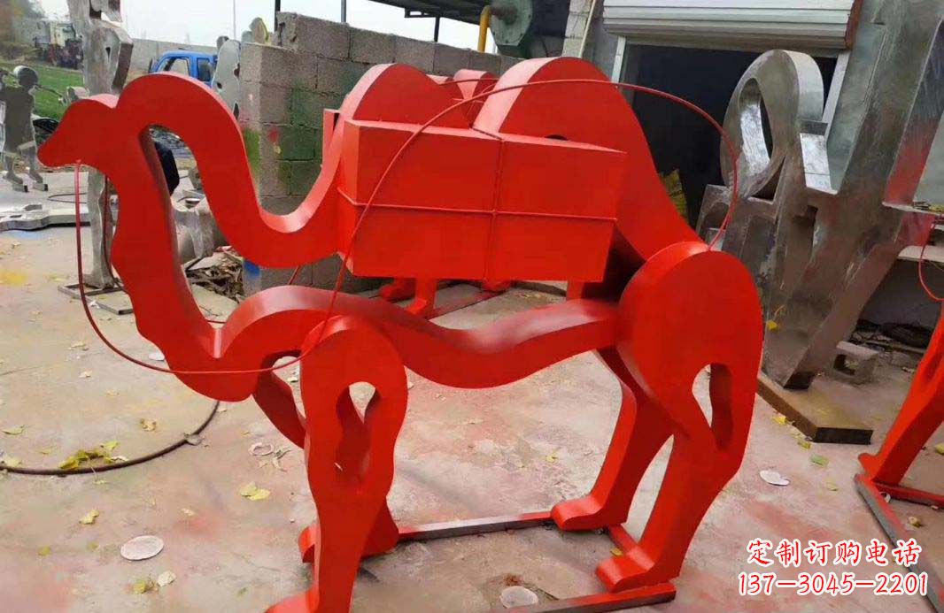 烟台不锈钢艺术骆驼雕塑——雕塑精美的艺术之作