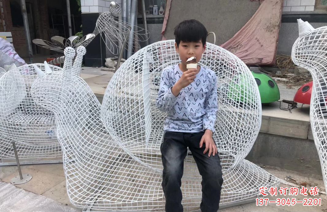 烟台精美不锈钢蜗牛雕塑