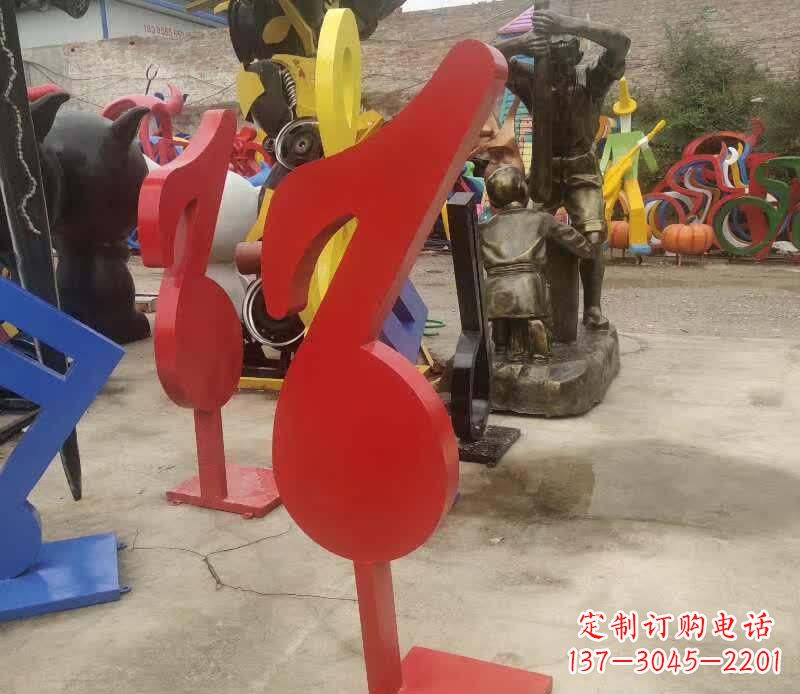 烟台不锈钢音符雕塑悠扬的音乐美学