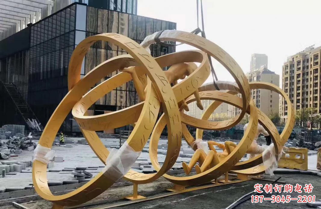 烟台不锈钢音符运动人物雕塑艺术融合音乐