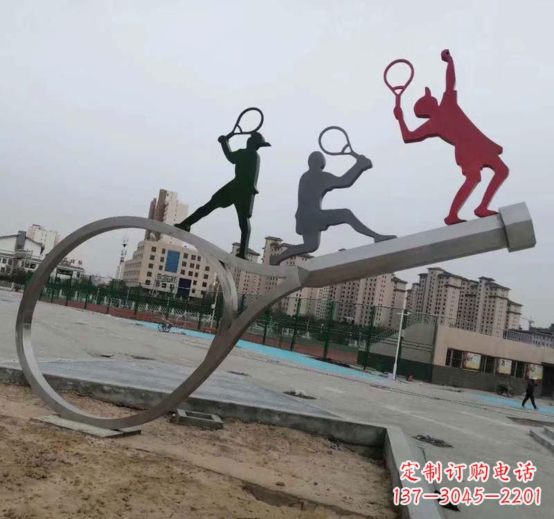 烟台不锈钢羽毛球雕塑精美的艺术装点