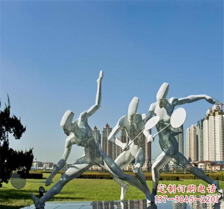 烟台不锈钢羽毛球雕塑——拓展你的园林视野
