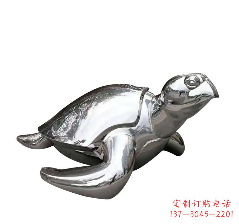 烟台不锈钢海龟雕塑象征着长寿和坚强