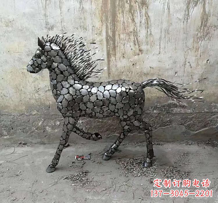 烟台不锈钢园林动物马雕塑