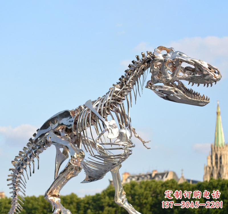 烟台不锈钢恐龙雕塑精致纪念它们的存在