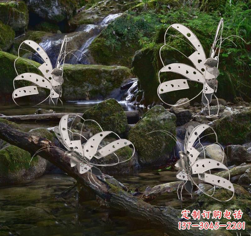 烟台不锈钢园林艺术镂空蝴蝶雕塑——绽放自然之美