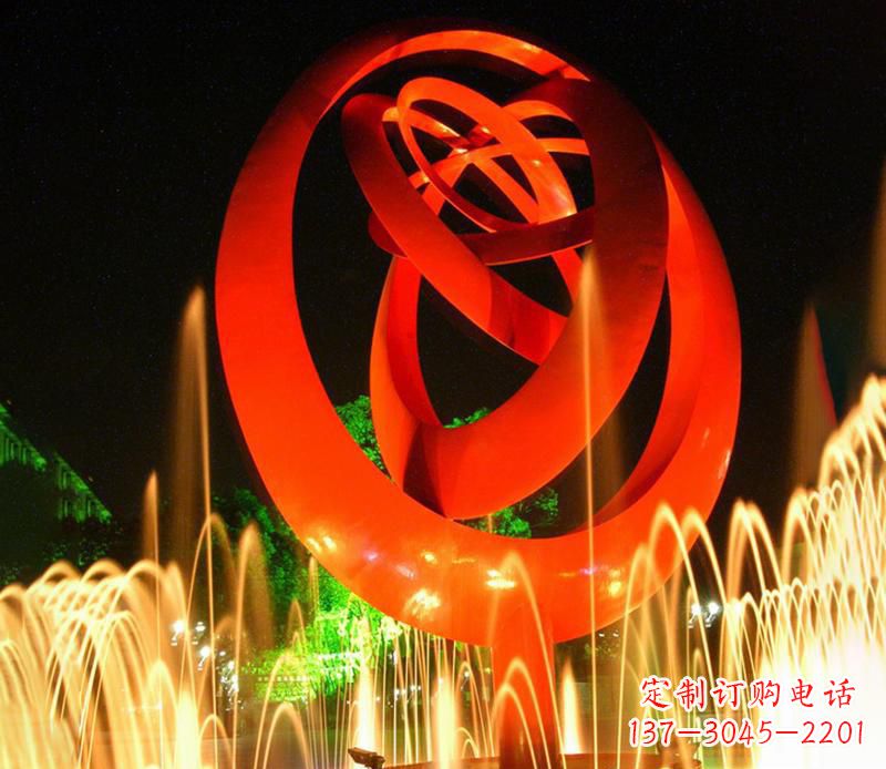烟台圆环雕塑抽象的艺术之美