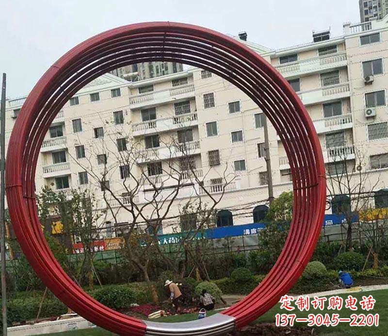 烟台不锈钢圆环雕塑精致而经久耐用