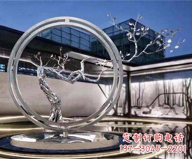 烟台不锈钢圆环景观雕塑给城市带来活力与美感