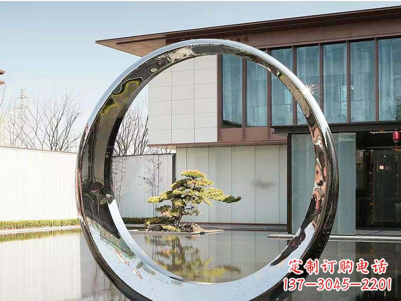 烟台不锈钢月亮雕塑精美绝伦