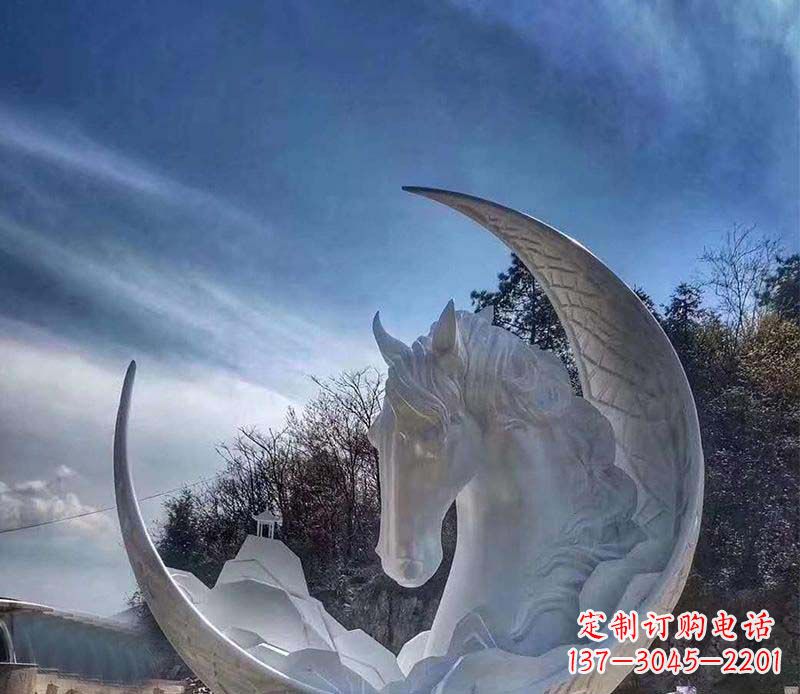 烟台不锈钢月亮动物雕塑