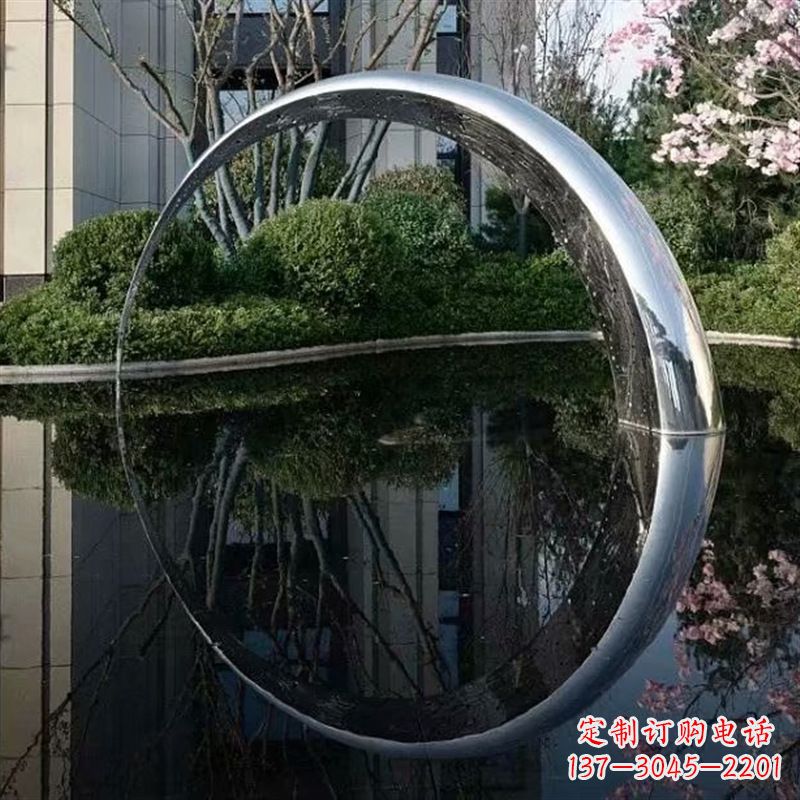 烟台不锈钢月亮水景景观